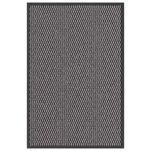 Dørmåtte antracit 60 × 90 cm - skridsikker og vaskbar indendørs/overdækket udendørs
