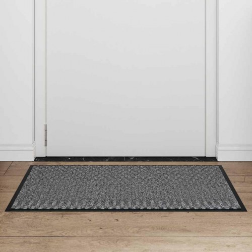 Dørmåtte antracit 60 × 90 cm - skridsikker og vaskbar indendørs/overdækket udendørs