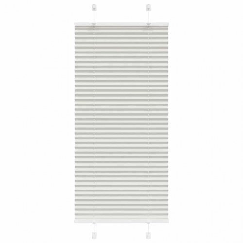 Plisségardin lysegrå 60x100 cm - stofbredde 59,4 cm, polyester