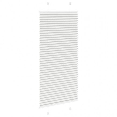 Plisségardin lysegrå 60x100 cm - stofbredde 59,4 cm, polyester