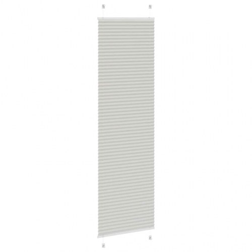 Plisségardin lysegrå 65×200 cm - polyester, stofbredde 64,4 cm