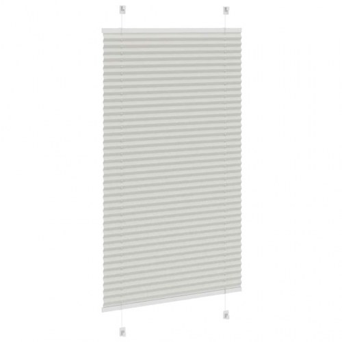 Plisségardin Lysegrå 80x150 cm Stofbredde 79,4 cm Polyester