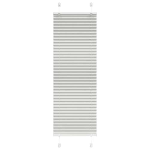 Plisségardin Lysegrå 45x150 cm Stofbredde 44,4 cm Polyester