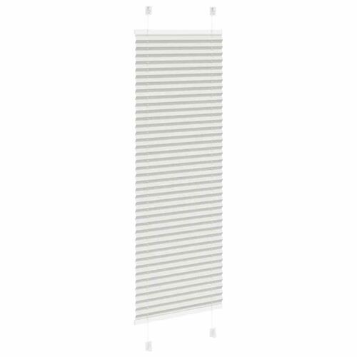 Plisségardin Lysegrå 45x150 cm Stofbredde 44,4 cm Polyester