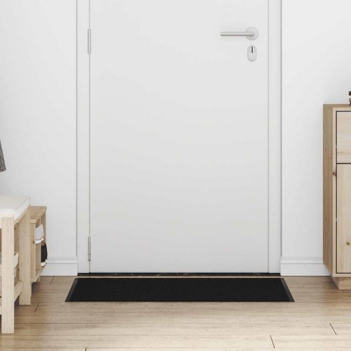 Dørmåtte 60 × 90 cm - sort, skridsikker polypropylen