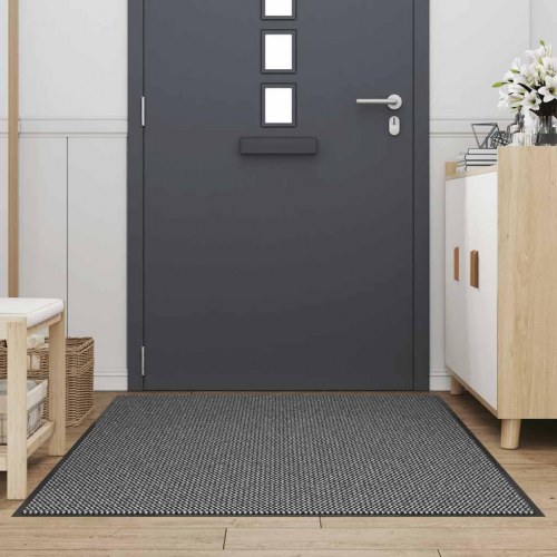 Dørmåtte antracit 115 × 200 cm - stor skridsikker indgangsmåtte
