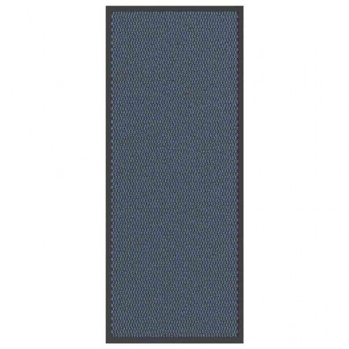 Dørmåtte - blå 60 × 150 cm i PP med skridsikker PVC-bagside
