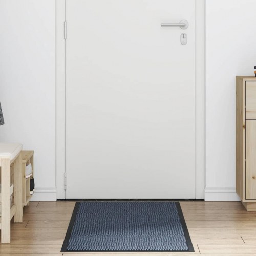 Dørmåtte - blå 60 × 150 cm i PP med skridsikker PVC-bagside