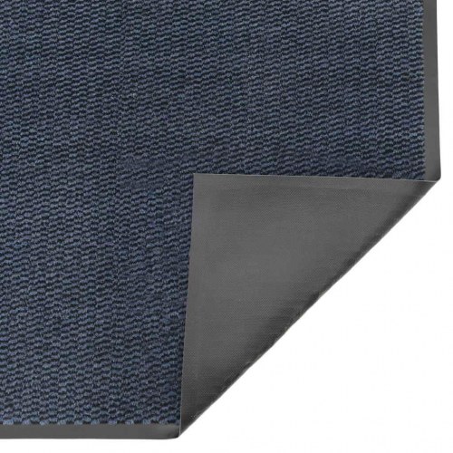 Dørmåtte - blå 60 × 150 cm i PP med skridsikker PVC-bagside