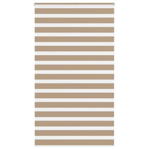 Zebragardin sandbrun 125×200 cm - stofbredde 120,9 cm, polyester
