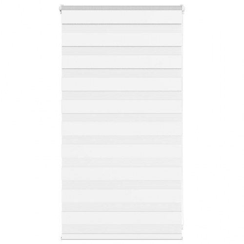 Zebragardin - hvid 75×100 cm, stofbredde 70,9 cm, polyester