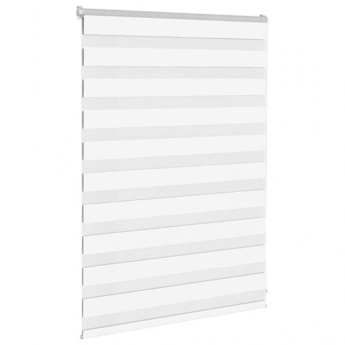 Zebragardin hvid 105×100 cm - stofbredde 100,9 cm, polyester