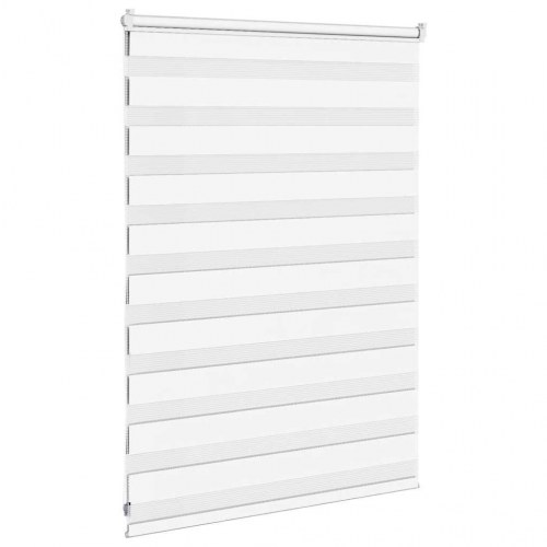 Zebragardin hvid 105×100 cm - stofbredde 100,9 cm, polyester