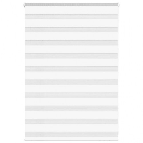 Zebragardin hvid 115×100 cm - stofbredde 110,9 cm, polyester