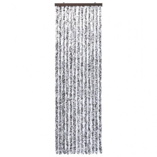 Insektgardin 56×200 cm i chenille - brun og beige