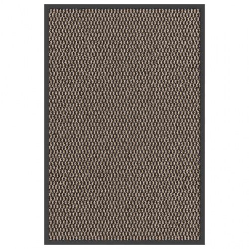 Dørmåtte brun 60 × 90 cm - skridsikker, vaskbar indendørs/overdækket udendørs