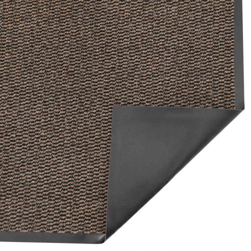 Dørmåtte brun 60 × 90 cm - skridsikker, vaskbar indendørs/overdækket udendørs