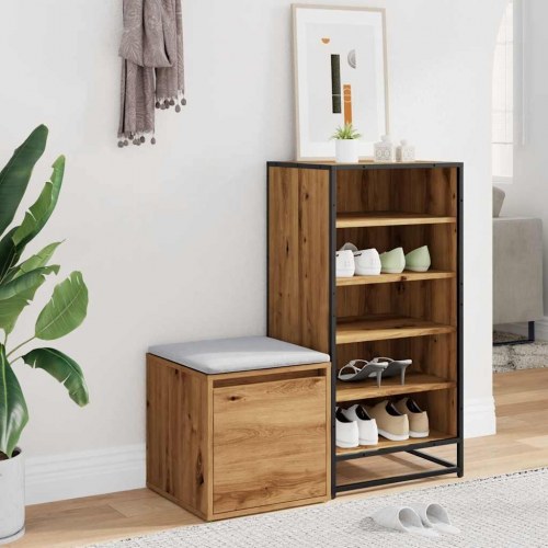 Opbevaringsskab 40,5×40×40 cm i konstrueret træ - kunsteg