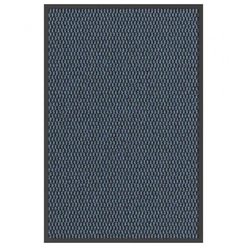 Dørmåtte blå 60×90 cm - slidstærk og skridsikker indendørs/overdækket udendørs