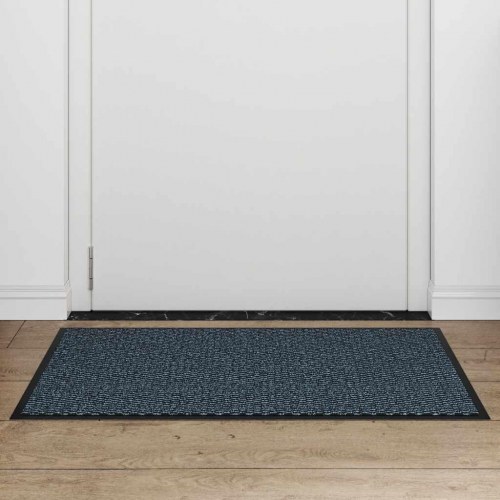 Dørmåtte blå 60×90 cm - slidstærk og skridsikker indendørs/overdækket udendørs
