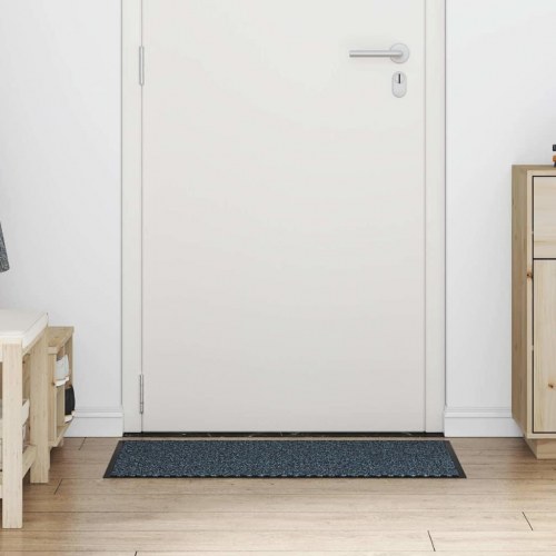 Dørmåtte blå 60×90 cm - slidstærk og skridsikker indendørs/overdækket udendørs