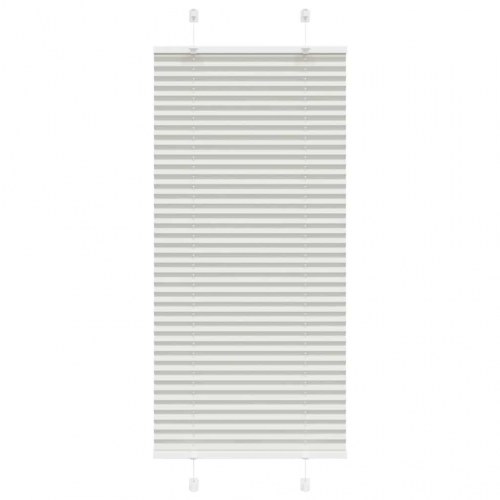 Plisségardin lysegrå 65×100 cm - stofbredde 64,4 cm, polyester