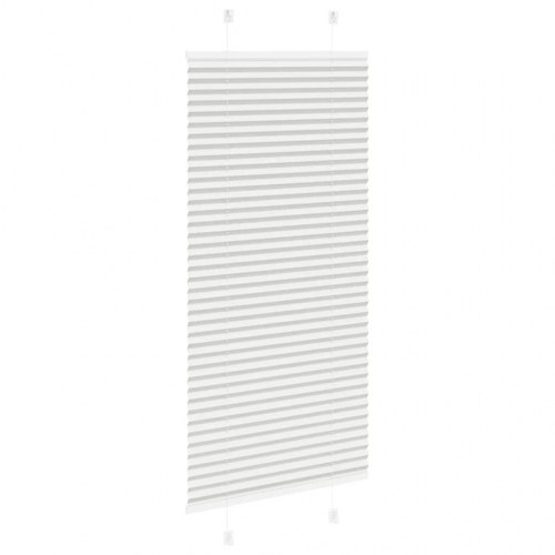 Plisségardin lysegrå 65×100 cm - stofbredde 64,4 cm, polyester