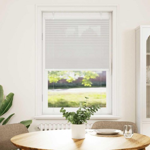 Plisségardin lysegrå 75×150 cm - stofbredde 74,4 cm, polyester