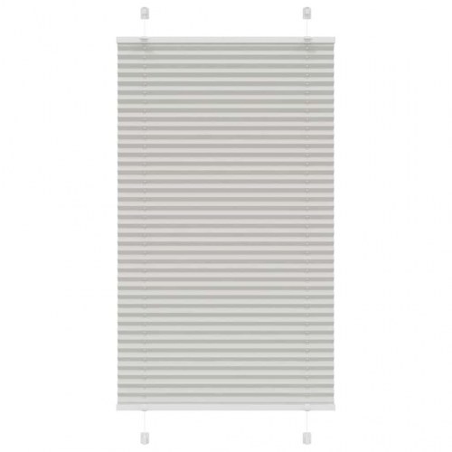 Plisségardin lysegrå 75×150 cm - stofbredde 74,4 cm, polyester