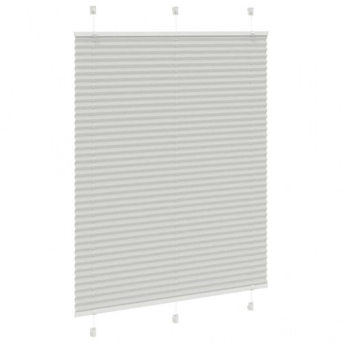Plisségardin lysegrå 110×150 cm - stofbredde 109,4 cm, polyester