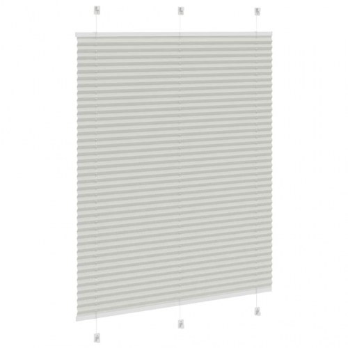 Plisségardin lysegrå 110×150 cm - stofbredde 109,4 cm, polyester