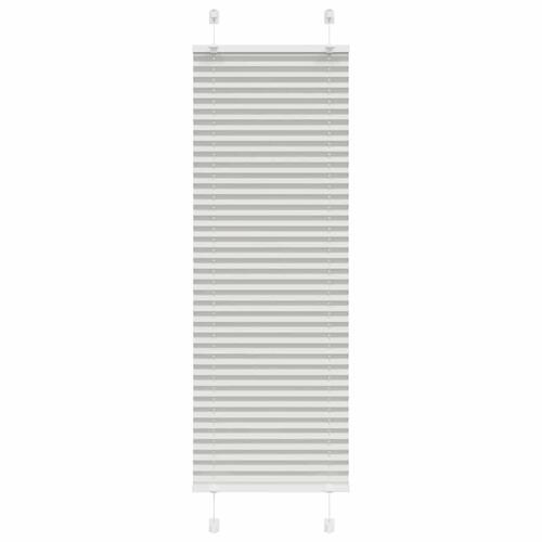 Plisségardin Lysegrå 50x150 cm Stofbredde 49,4 cm Polyester