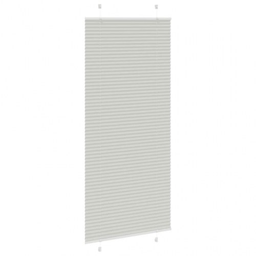 Plisségardin Lysegrå 95x200 cm Stofbredde 94,4 cm Polyester