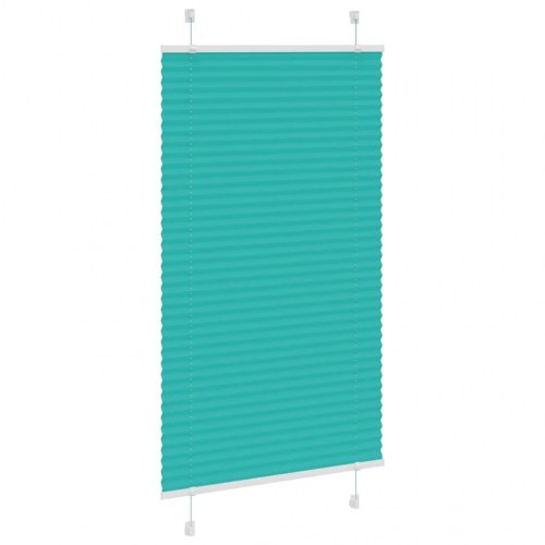 Plisségardin - petrolgrøn 70×100 cm, stofbredde 69,4 cm, polyester