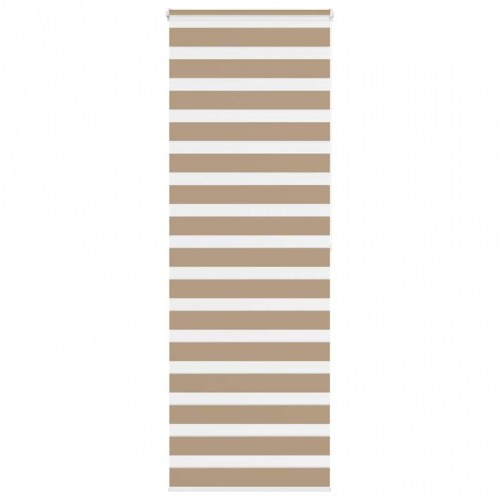 Zebragardin - sandbrun 85×200 cm, stofbredde 80,9 cm, polyester