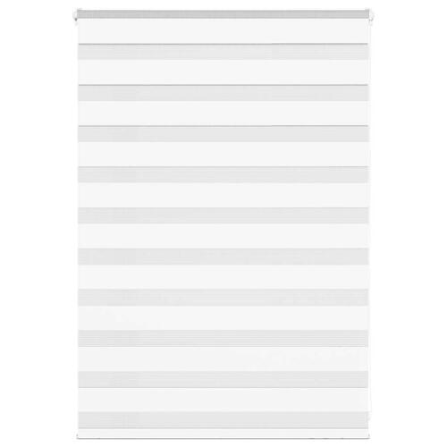 Zebragardin hvid 110x100 cm stofbredde 105,9 cm polyester