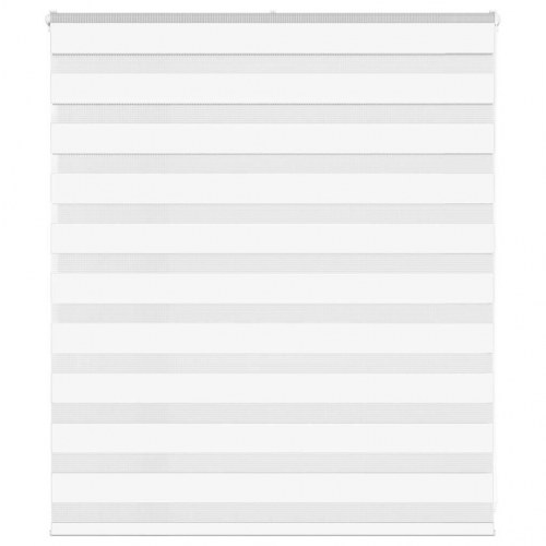 Zebragardin - hvid 120×100 cm, stofbredde 115,9 cm, polyester
