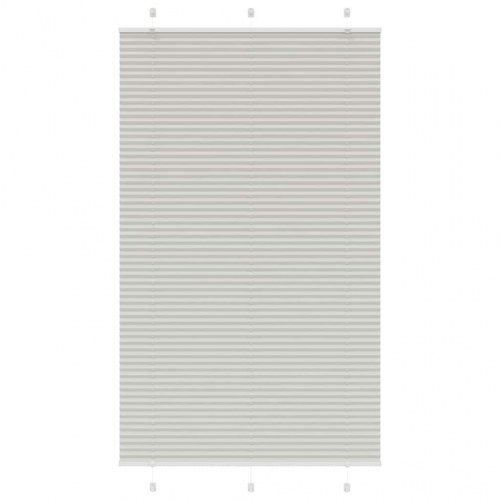 Plisségardin lysegrå 120×200 cm - stofbredde 119,4 cm, polyester