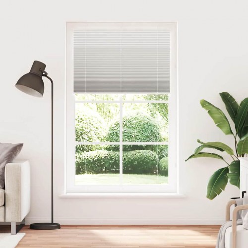 Plisségardin lysegrå 120×200 cm - stofbredde 119,4 cm, polyester