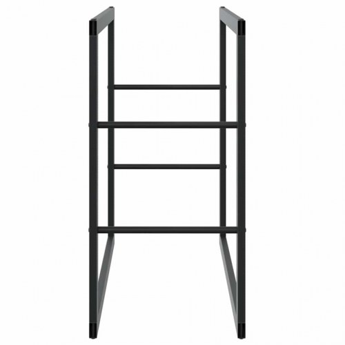 Brændestativ 55 x 30 x 61 cm i sort stål