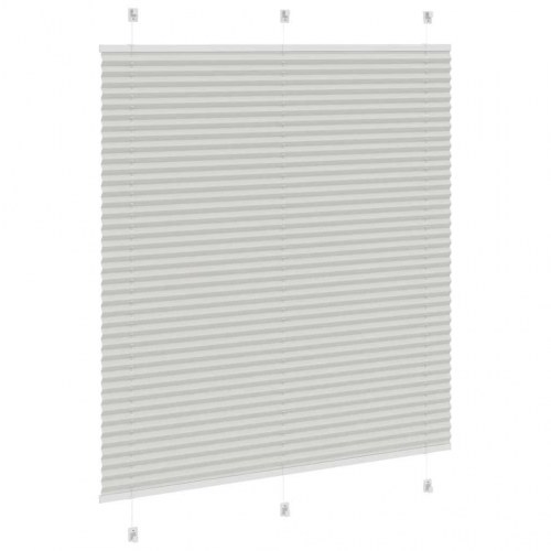 Plisségardin lysegrå 120×150 cm - stofbredde 119,4 cm, polyester