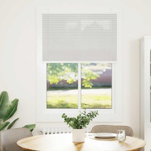 Plisségardin lysegrå 100×100 cm - stofbredde 99,4 cm, polyester