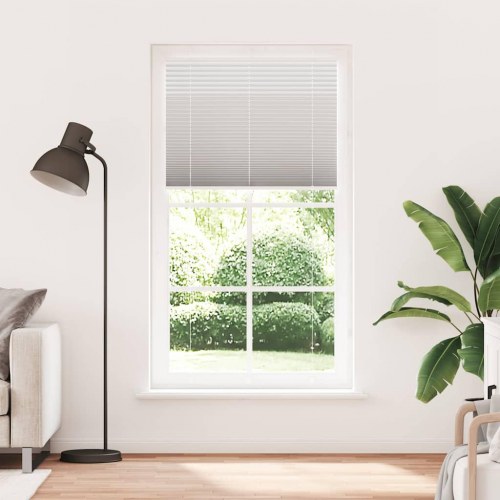 Plisségardin lysegrå 110×200 cm - stofbredde 109,4 cm, polyester