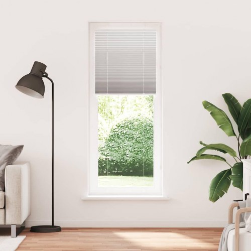 Plisségardin lysegrå 70×200 cm - stofbredde 69,4 cm, polyester