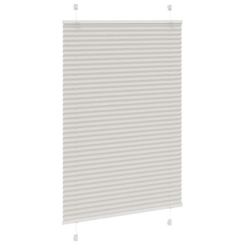 Plisségardin lysegrå 90×150 cm - stofbredde 89,4 cm, polyester