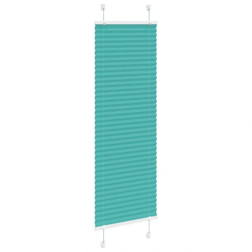 Plisségardin - petroleum grøn 45×100 cm, polyester (stofbredde 44,4 cm)