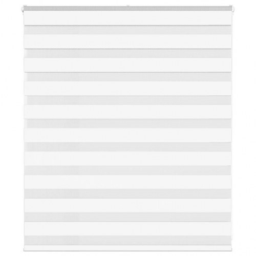 Zebragardin hvid 125×100 cm - stofbredde 120,9 cm, polyester