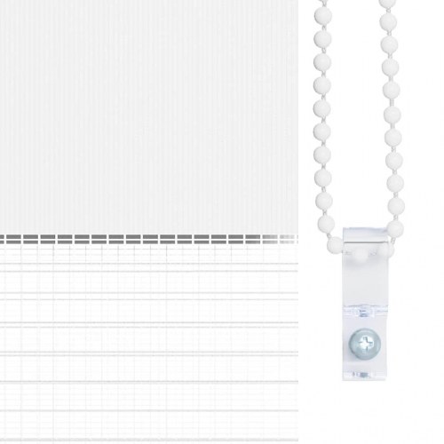 Zebragardin hvid 160x100 cm stofbredde 155,9 cm polyester