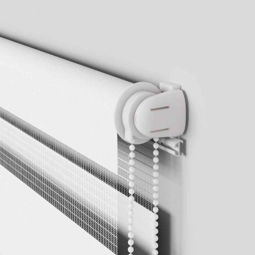 Zebragardin hvid 160x100 cm stofbredde 155,9 cm polyester