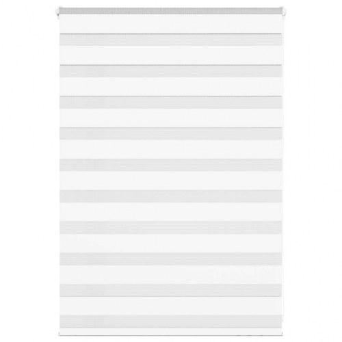 Zebragardin hvid 100×100 cm - stofbredde 95,9 cm, polyester
